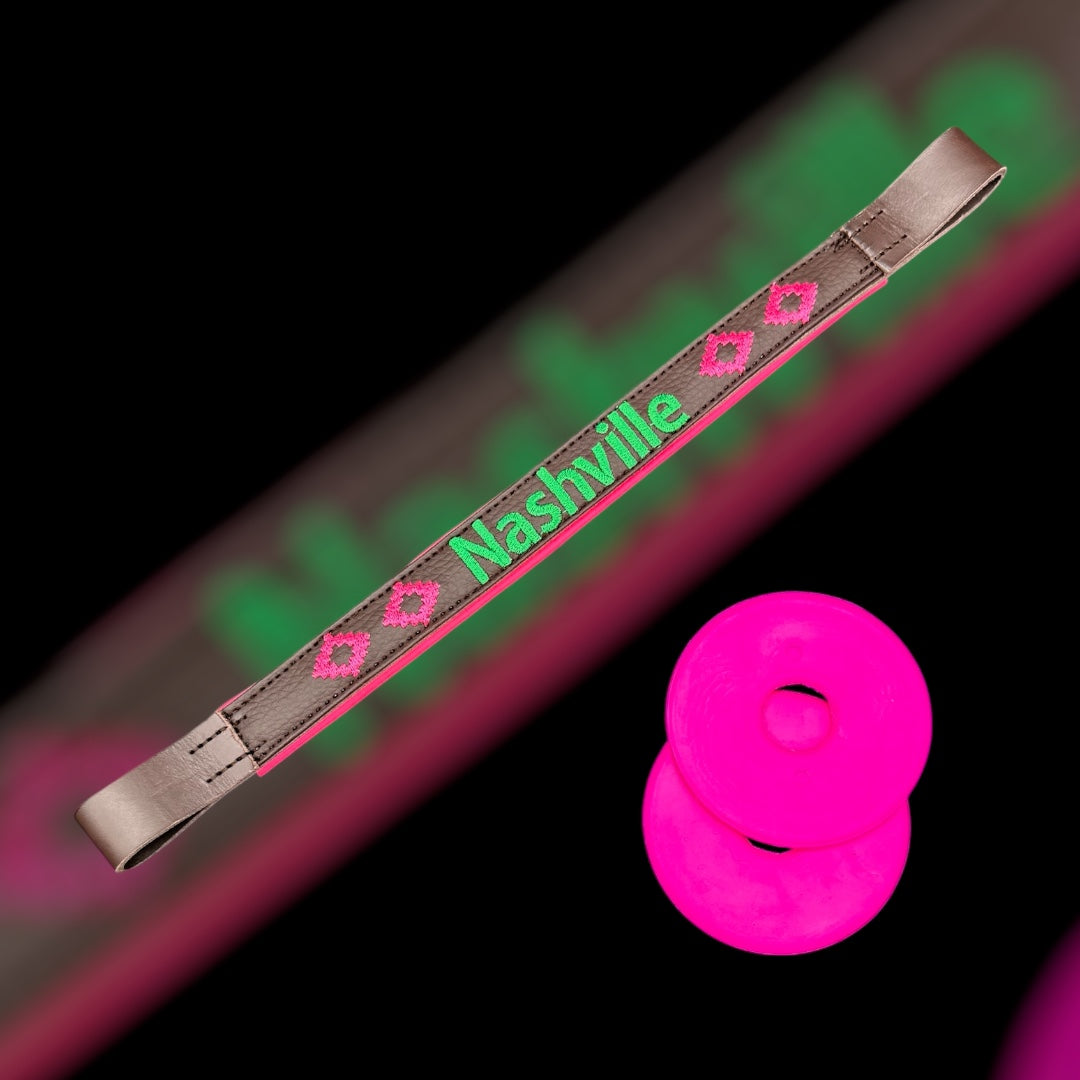 Leberstirnband mit Neoprenpolster