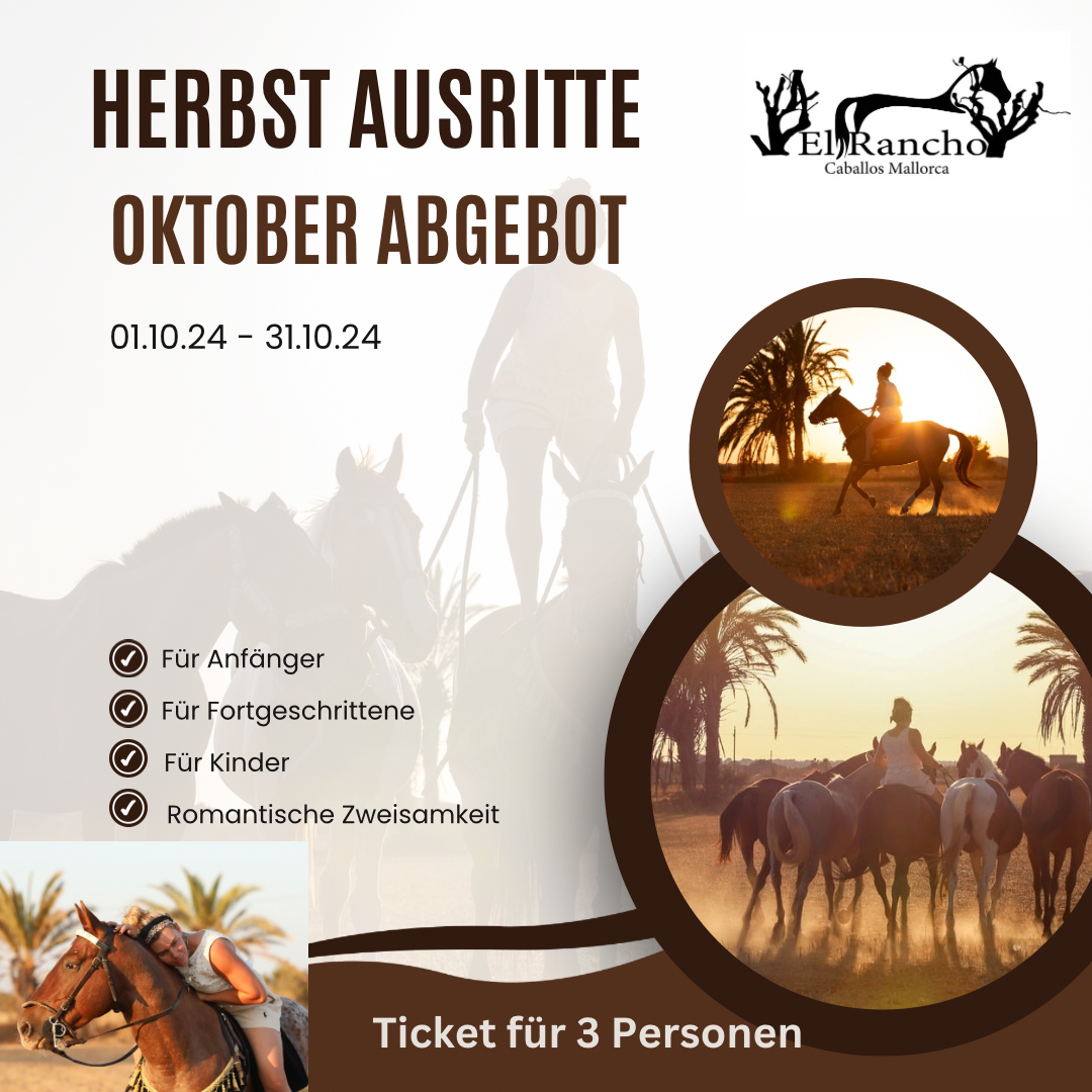 Ticket für 3 Personen Oktober