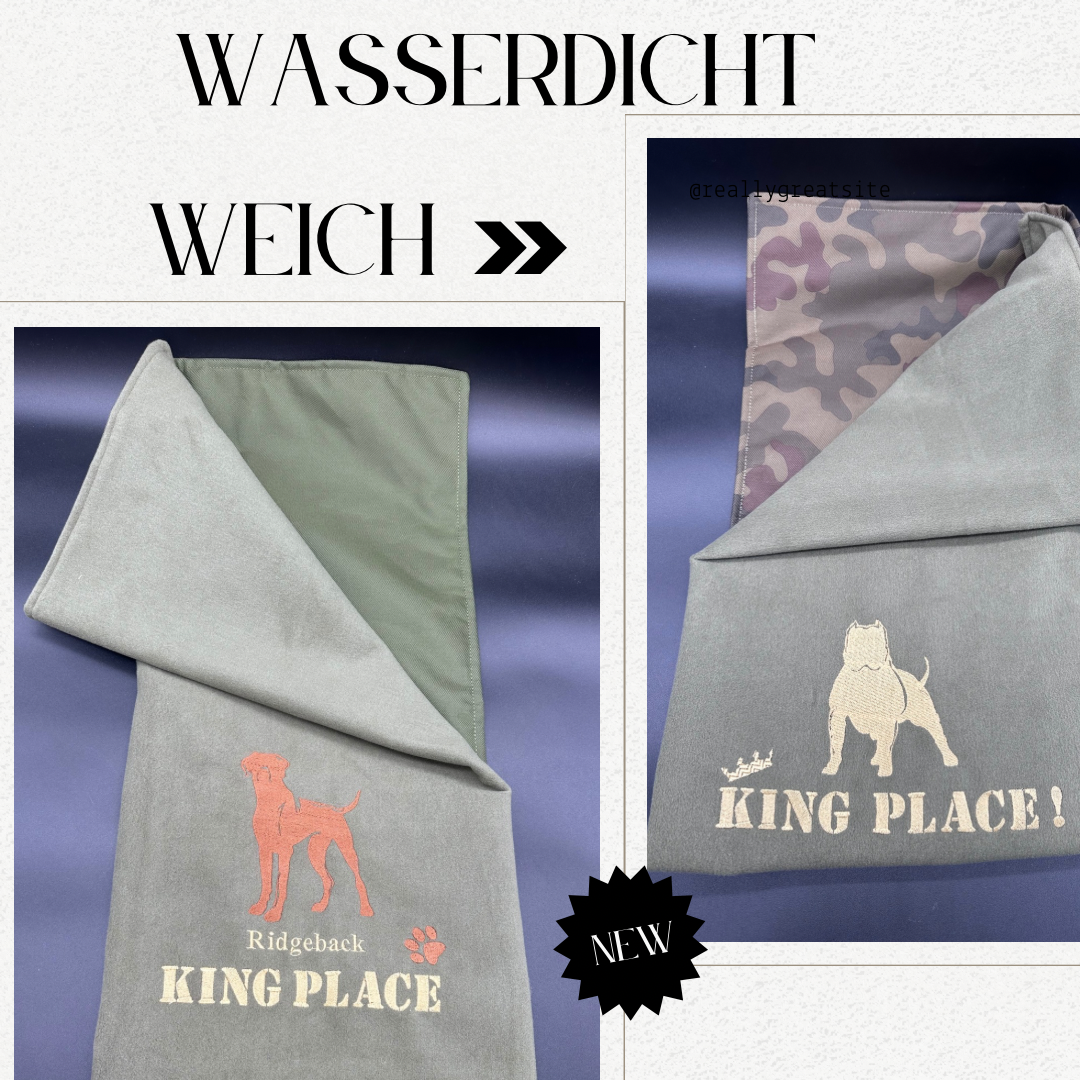 King Place Hunde Decke Wasserdicht